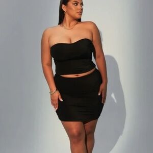 Nwt Klassy Network Lux Mini Skort Black Size L